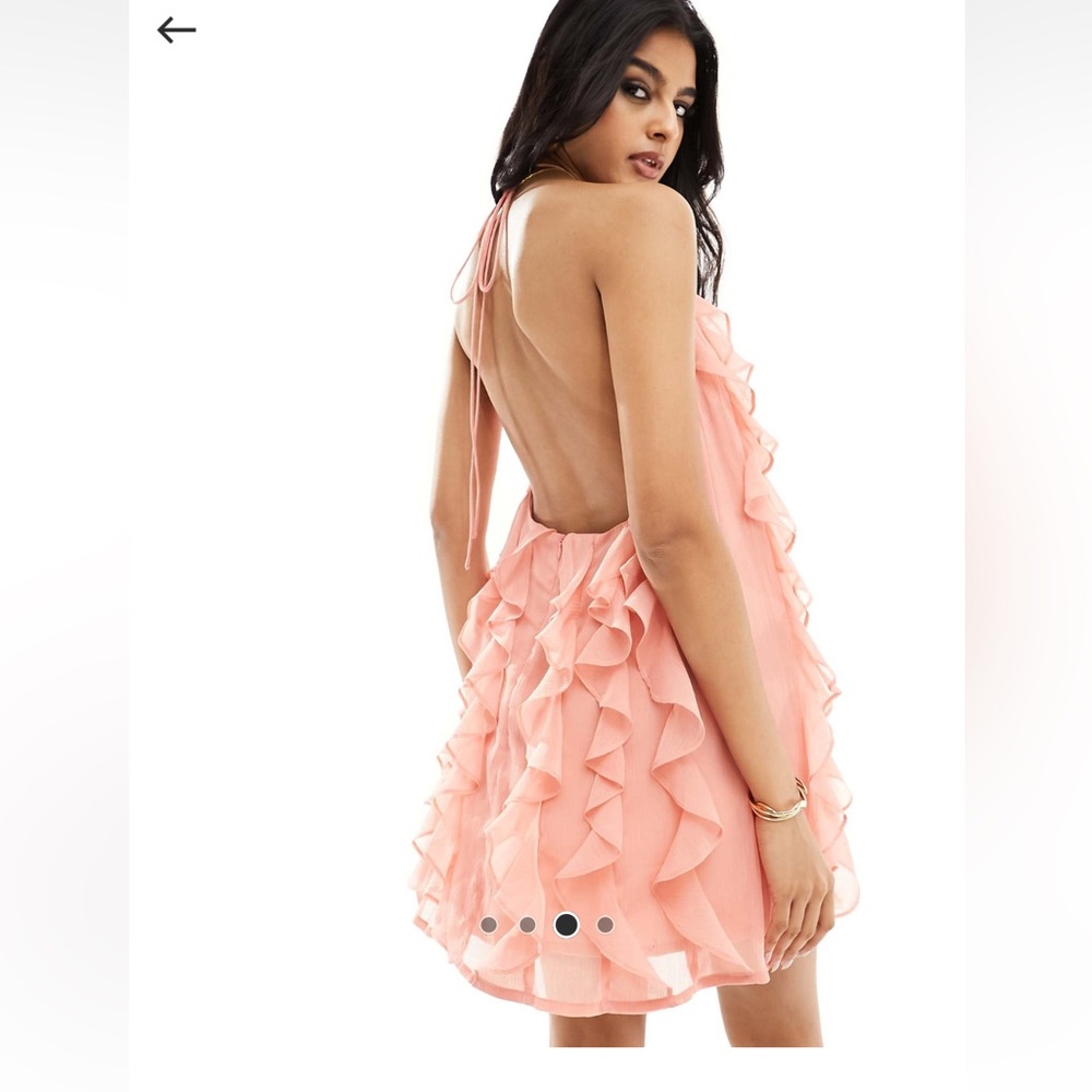 Pink Ruffle Dress - Picture 4 of 4